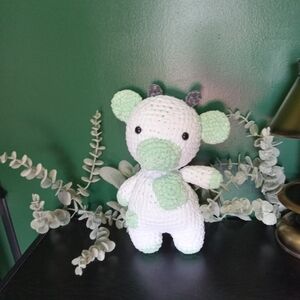 cow crochet plush stuffed animal